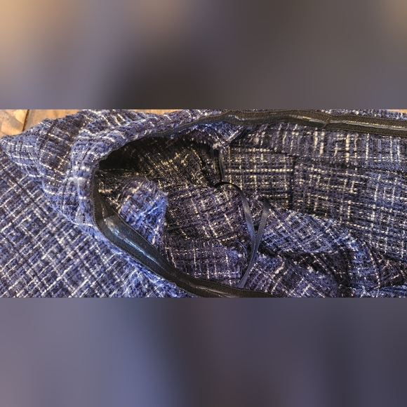 NWT ZARA Tweed Textured Off Shoulder Top Flare Long Sleeves Size XS - Picture 6 of 12